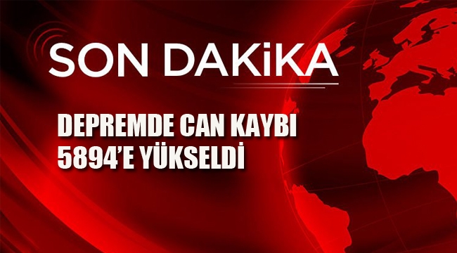 Deprem'de Can Kaybı 5.894 'e Yükseldi