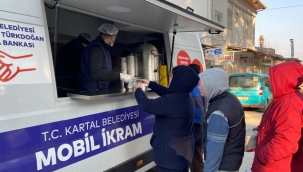 Kartal Belediyesi'nden Hatay'da Günlük 3 Öğün Yemek İkramı Hizmeti