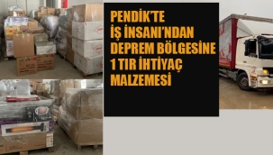 Pendik'te İş İnsanı'ndan Deprem Bölgesine 1Tır Yardım