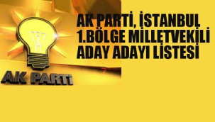 Ak Parti İstanbul, 1. Bölge Aday Adayı Listesi Belli Oldu