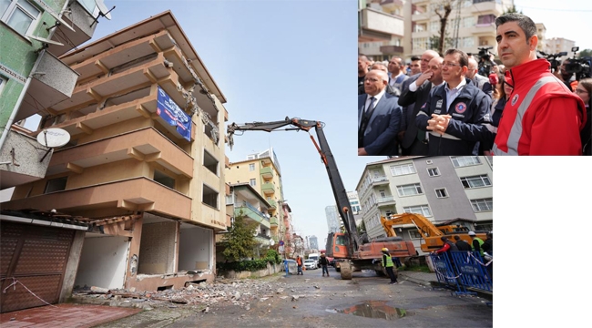 İstanbul'da Yüksek Riskli 318 Binadan İlki Kartal'da Yıkıldı