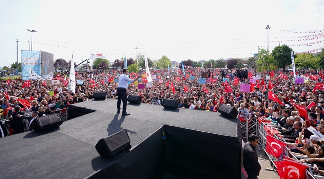 İmamoğlu Günün Üçüncü Mitingini Pendik'te Yaptı