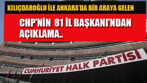 CHP'li 81 İl Başkanından Açıklama…