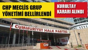 CHP Meclis Grup Yönetimi Belirlendi.