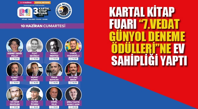 Kartal Kitap Fuarı, '7. Vedat Günyol Deneme Ödülleri'ne Ev Sahipliği Yaptı