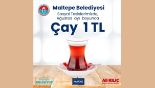 Maltepe Belediyesi Tesislerinde 'Çay 1 TL'