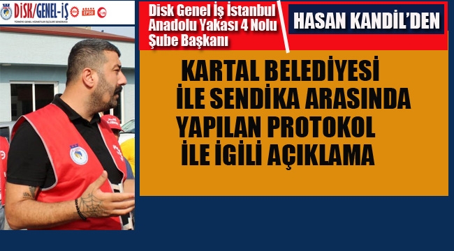 Sendika'dan, Kartal Belediyesi İle Yapılan Protokol İle İlgili Açıklama