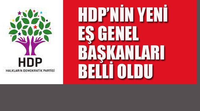 HDP'nin Yeni Eş Genel Başkanları Belli Oldu