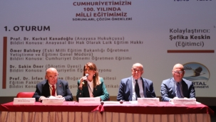 Kartal'da, Cumhuriyetin 100. Yılında Milli Eğitimimiz, Sorunları, Çözüm Önerileri' Çalıştayı Yapıldı