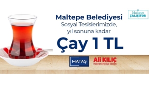 Maltepe Belediyesi'nin 'Çay 1 TL Kampanyası' Uzatıldı