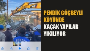 Pendik Göçbeyli Köyünde Kaçak Yapılar Yıkılıyor