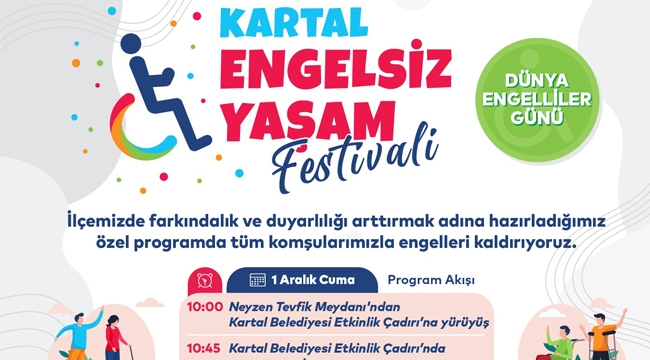 Kartal Belediyesi'nden 'Engelsiz Yaşam Festivali'