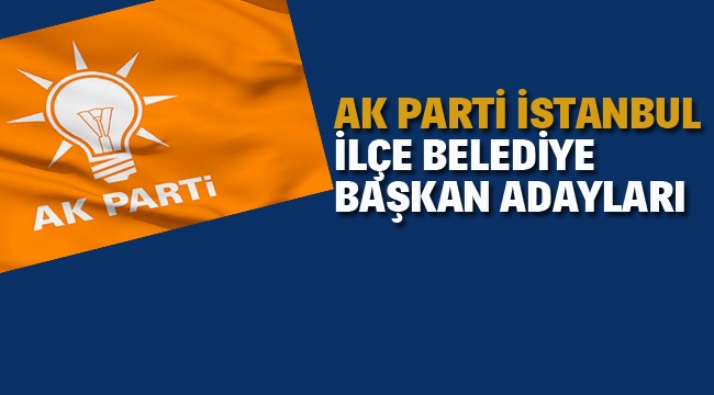 AK Parti İstanbul'un İlçe Belediye Başkan Adayları 