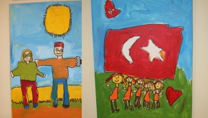 Kartal Belediyesi Kreş Öğrencilerinden Resim Sergisi