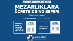 Kartal Belediyesi'nden Kurban Bayramı'nda Mezarlıklara Ücretsiz Ulaşım Hizmeti