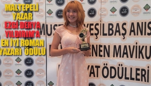 Maltepeli Yazar, Ezgi Derya Yıldırım'a En İyi Roman Yazarı Ödülü