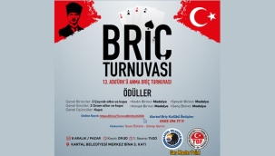 Kartal'da '13. Atatürk'ü Anma Briç Turnuvası' Heyecanı