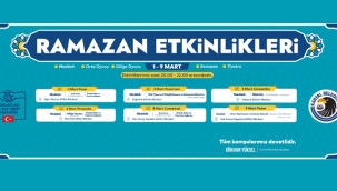 Kartal Belediyesi'nin Geleneksel Ramazan Etkinlikleri 2 Mart Pazar Günü Başlıyor
