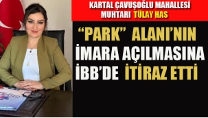 Kartal'da Muhtar Tülay Has, "Park" Alanın İmara Açılmasına İBB'de İtiraz Etti