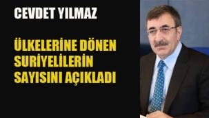 Cevdet Yılmaz, Ülkelerine Dönen Suriyelilerin Sayısını Açıkladı