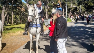Adalar Belediye Başkanı'ndan At Üstünde Denetim