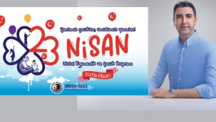 Başkan Gökhan Yüksel'den 23 Nisan Ulusal Egemenlik ve Çocuk Bayramı Mesajı