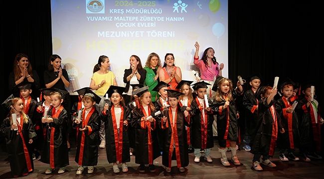 Maltepe kreşlerinde Mezuniyet Coşkusu