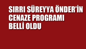Sırrı Süreyya Önder'in Cenaze Programı Belli Oldu