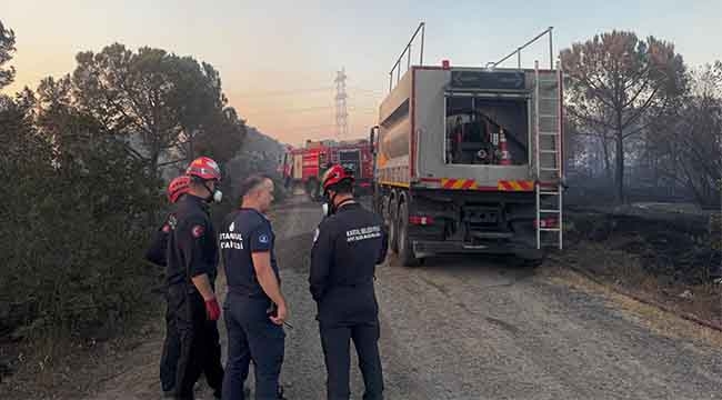Kartal Belediyesi'nden Silivri'deki Orman Yangınına Destek