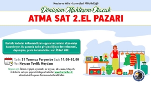 Kartal'da, "Atma Sat İkinci El Pazarı" Başlıyor