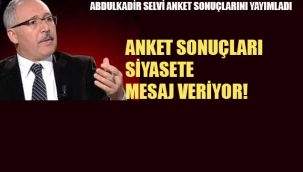Abdulkadir Selvi, Anket Sonuçları Siyasete Mesaj Veriyor