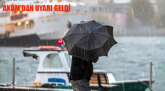 İstanbul'da Kuvvetli Poyraz ve Sağanak Alarmı