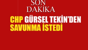 CHP Gürsel Tekin'den Savunma İstedi