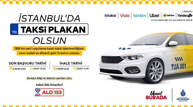 İstanbul'da Bir Taksi Plakan Olsun