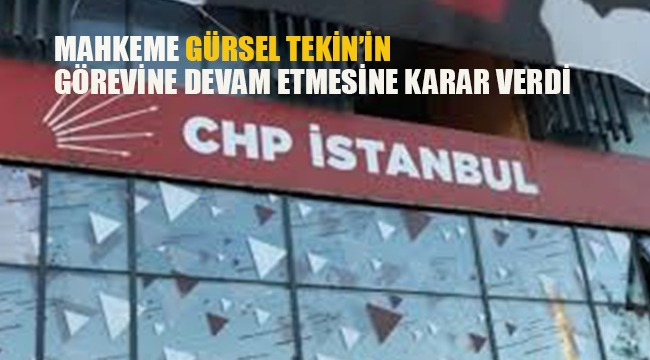 Mahkeme, Gürsel Tekin'in Görevine Devam Etmesine Karar Verdi