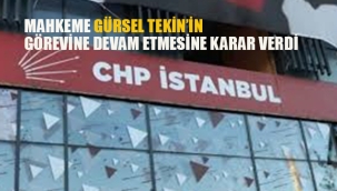 Mahkeme, Gürsel Tekin'in Görevine Devam Etmesine Karar Verdi