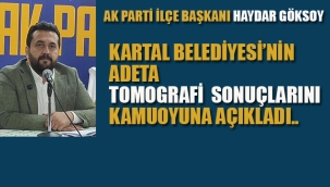 Ak Parti İlçe Başkanı, Kartal Belediyesi'nin Adeta Tomografi Sonuçlarını Kamuoyu İle Paylaştı