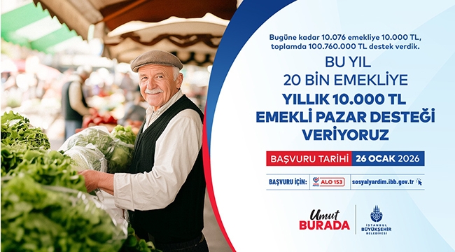 İBB Emekli Pazar Desteği Başvuruları Başladı