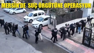 Mersin'de Organize Suç Örgütüne Operasyon 17 Kişi Tutuklandı