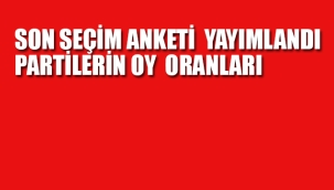 Son Seçim Anketi, Partilerin Oy Oranları 