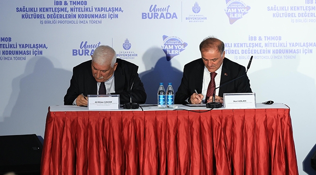 İBB İle TMMOB Arasında Örnek Protokol